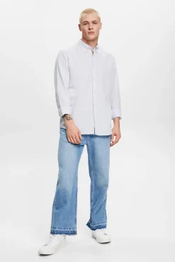 Camisa Basica Regular Fit Con Lino^Esprit Cheap