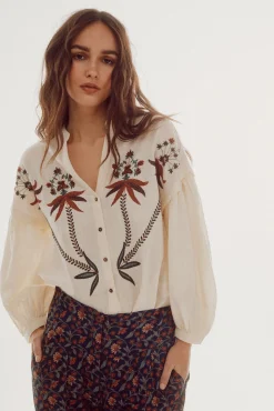 Camisa Bordado Posicionado^Slowlove Best Sale