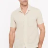Camisa Camp Collar Lino Algodon Manga Corta^Cortefiel New