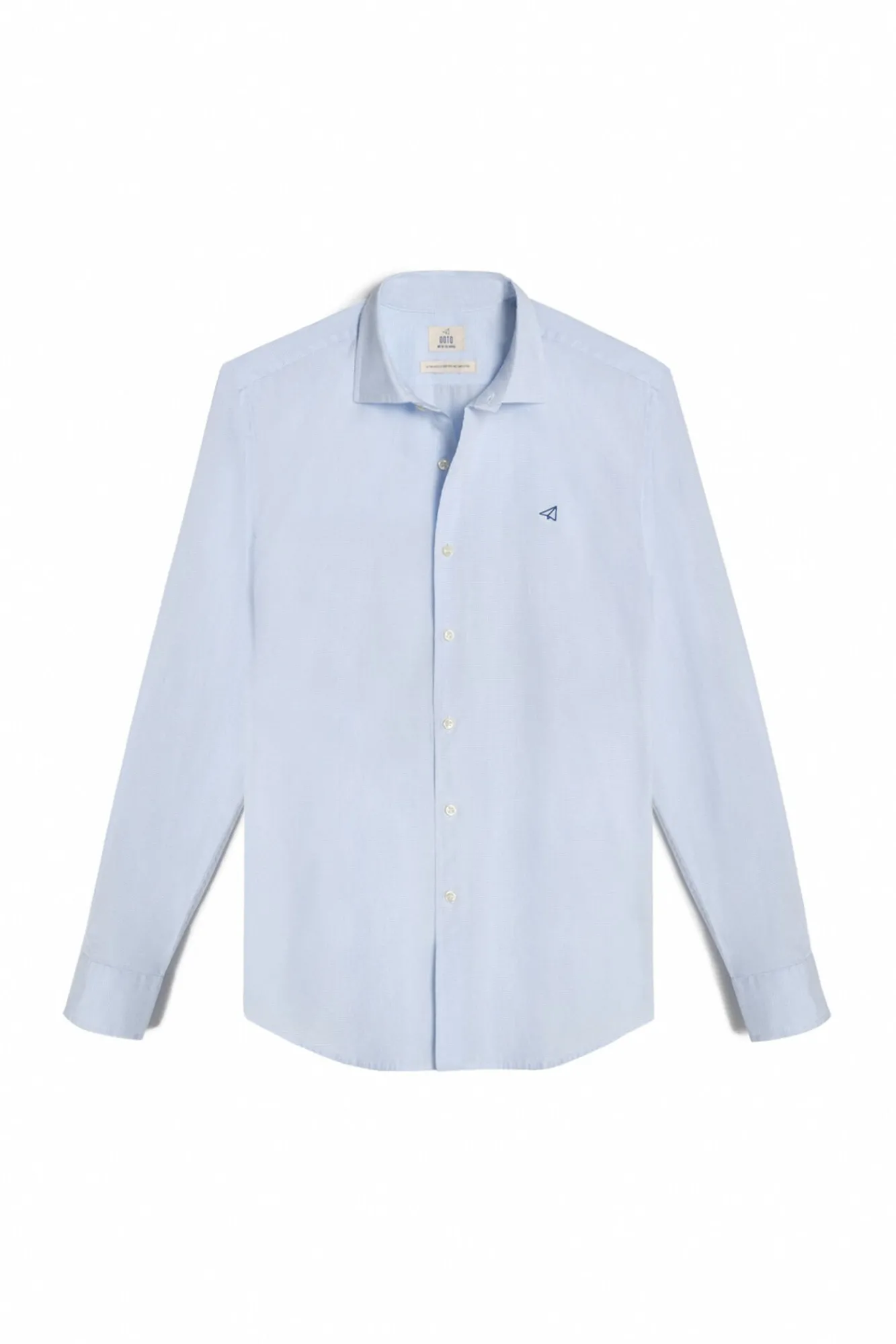 Camisa Cuadro Vichy Pequeno Manga Larga^Ooto Fashion