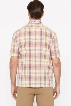 Camisa Cuadros Lino Algodon Manga Corta^Cortefiel Best Sale