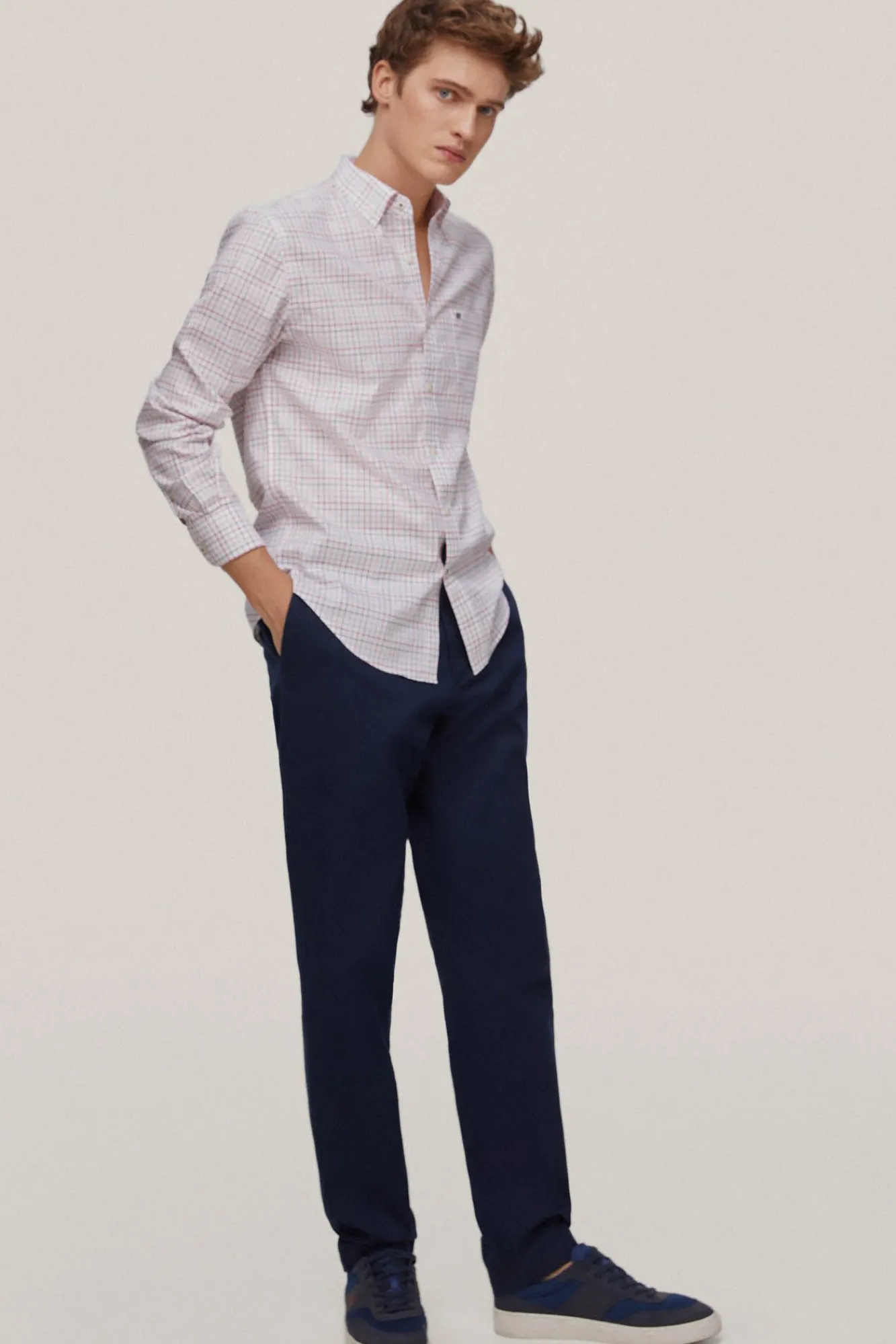 Camisa Cuadros Non Iron + Antimanchas^Pedro del Hierro Hot