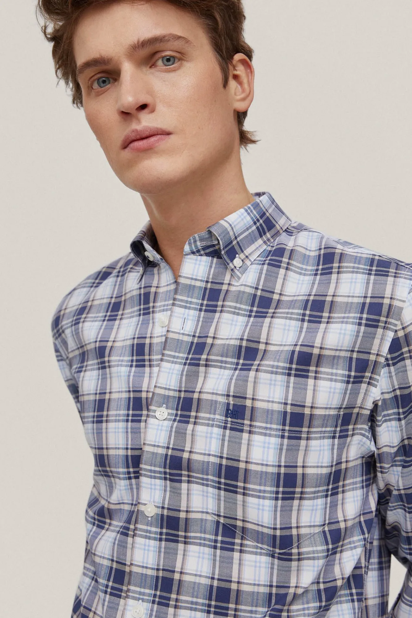 Camisa Cuadros Non Iron + Antimanchas^Pedro del Hierro Store