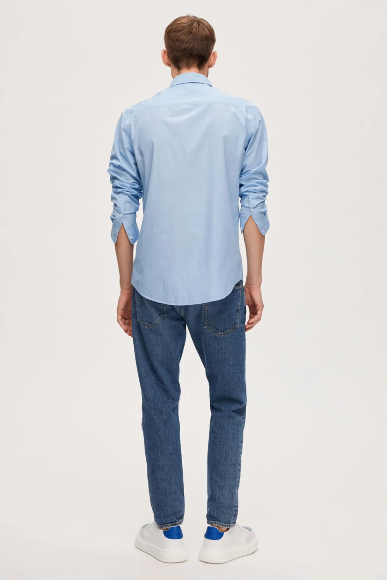 Camisa De Manga Larga Y Regular Fit Algodon Organico.^Selected Online