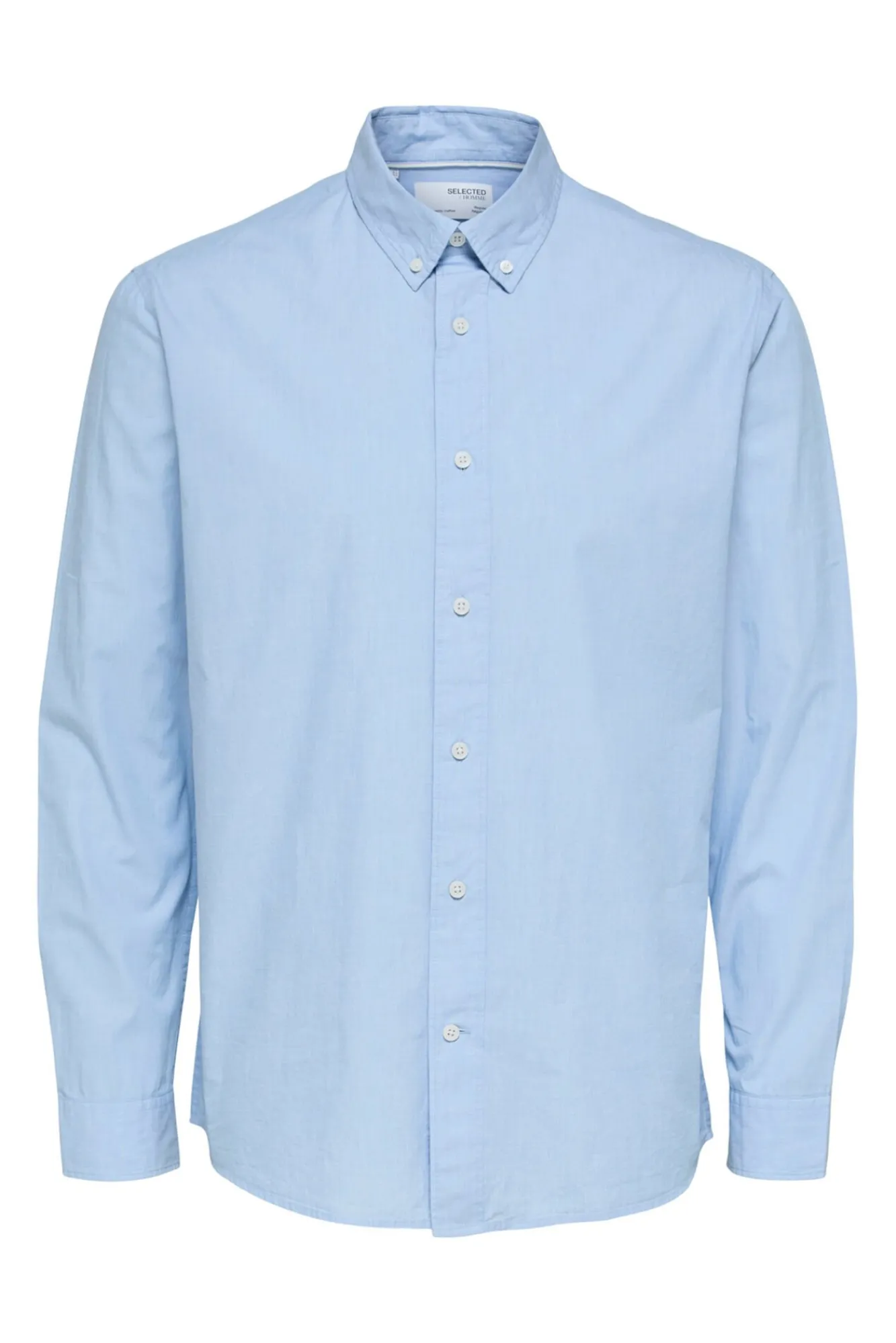 Camisa De Manga Larga Y Regular Fit Algodon Organico.^Selected Online
