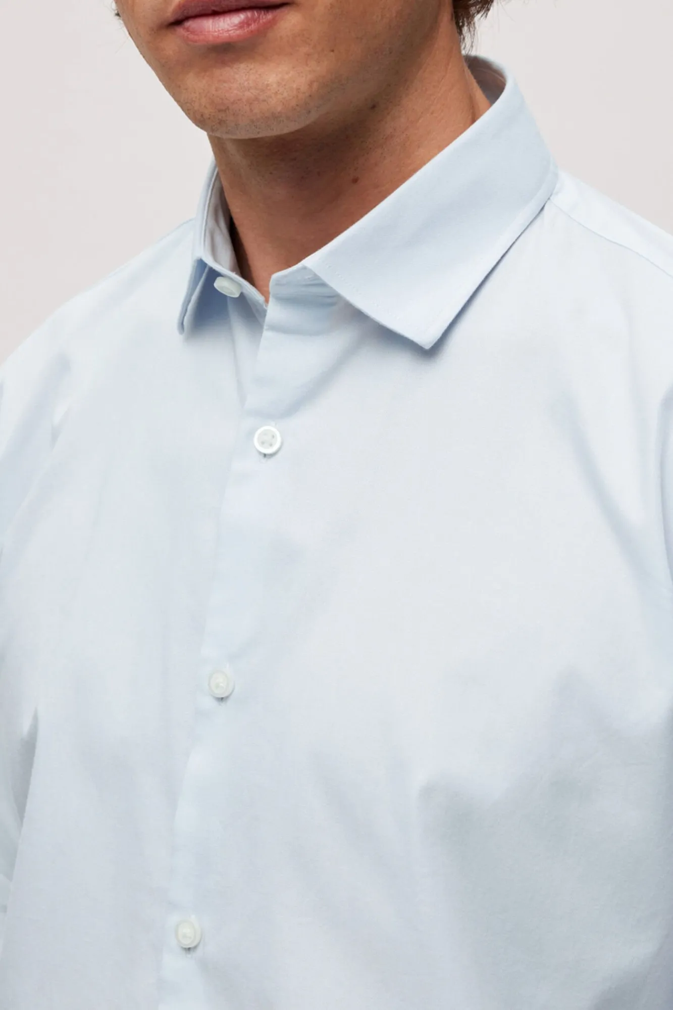 Camisa De Vestir De Manga Larga Algodon Organico^Selected Best Sale
