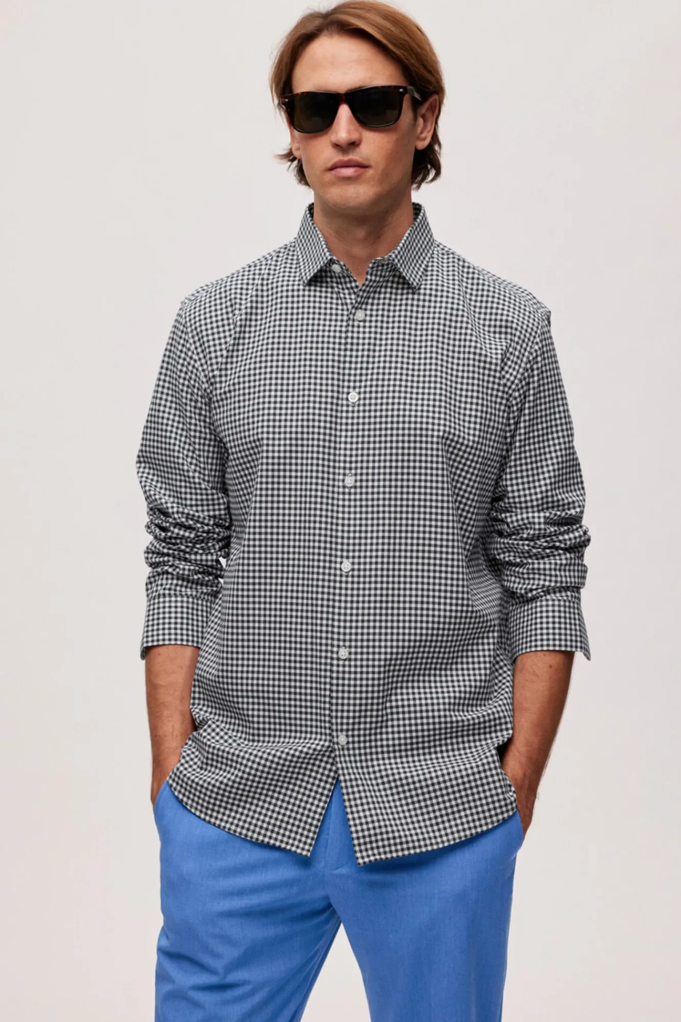 Camisa De Vestir De Manga Larga Algodon Organico^Selected Cheap