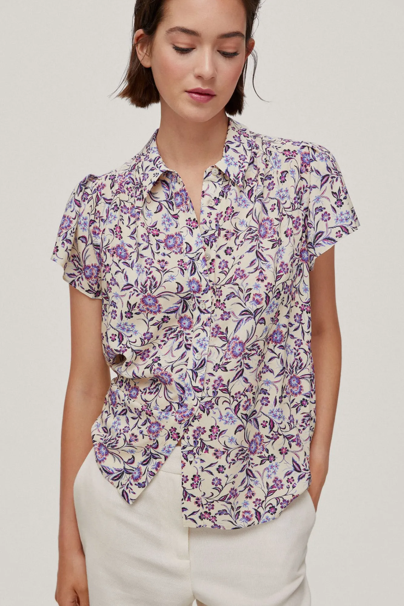 Camisa Fluida Estampado Floral^Pedro del Hierro Hot