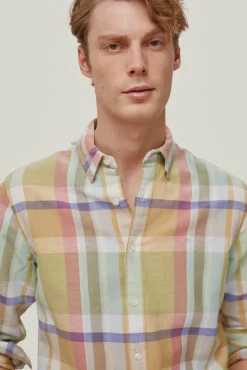 Camisa Lino Cuadro Madras^Pedro del Hierro Cheap