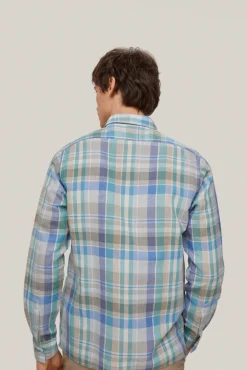 Camisa Lino Cuadro Madras^Pedro del Hierro Outlet