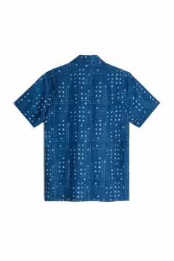 Camisa Lino Manga Corta Estampado Patch^Ooto Outlet