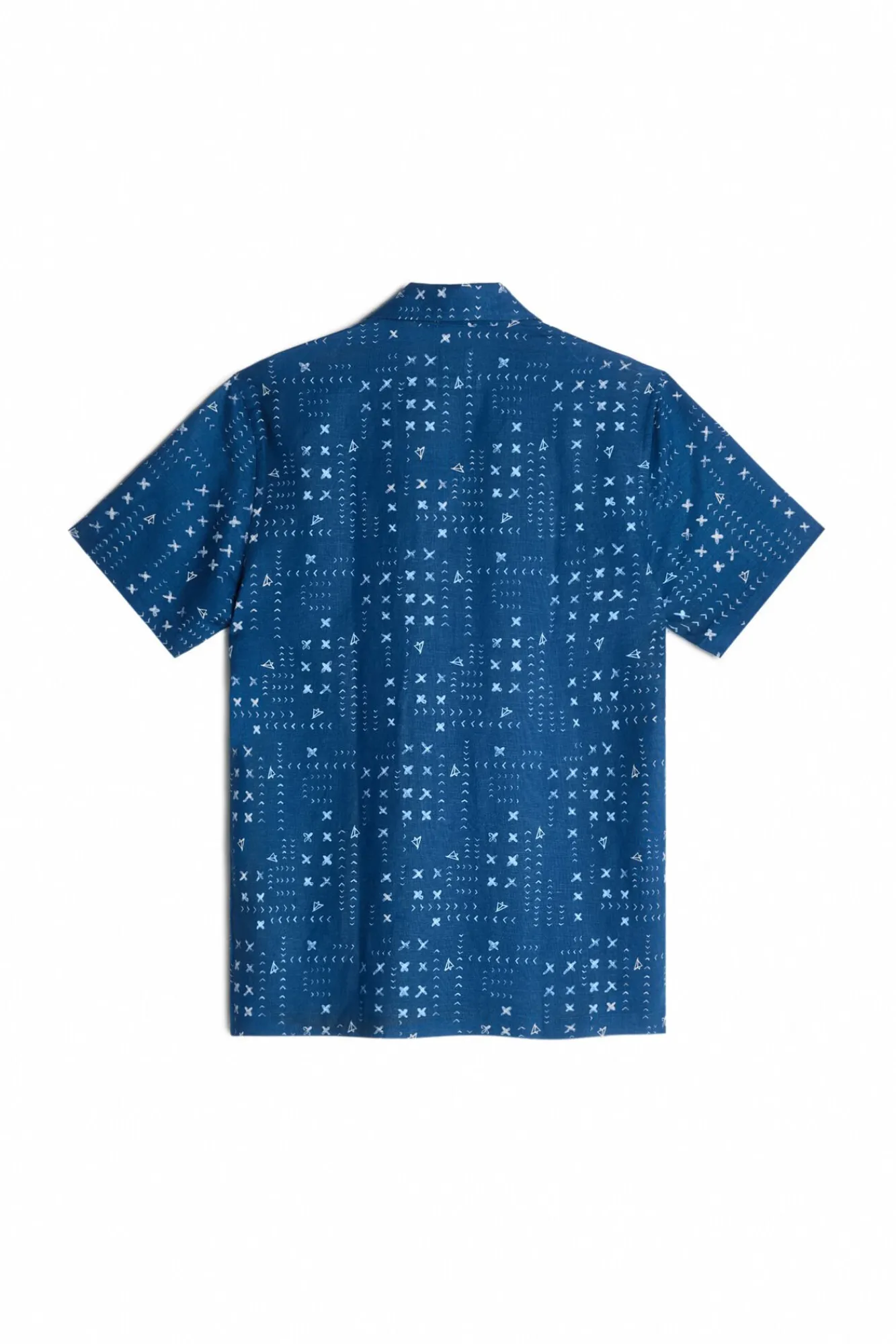 Camisa Lino Manga Corta Estampado Patch^Ooto Outlet
