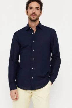Camisa Lisa Lino Algodon^Cortefiel Fashion