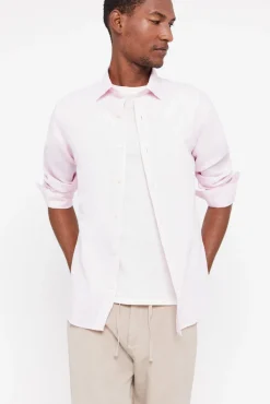 Camisa Lisa Lino Algodon^Cortefiel New