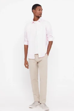 Camisa Lisa Lino Algodon^Cortefiel New