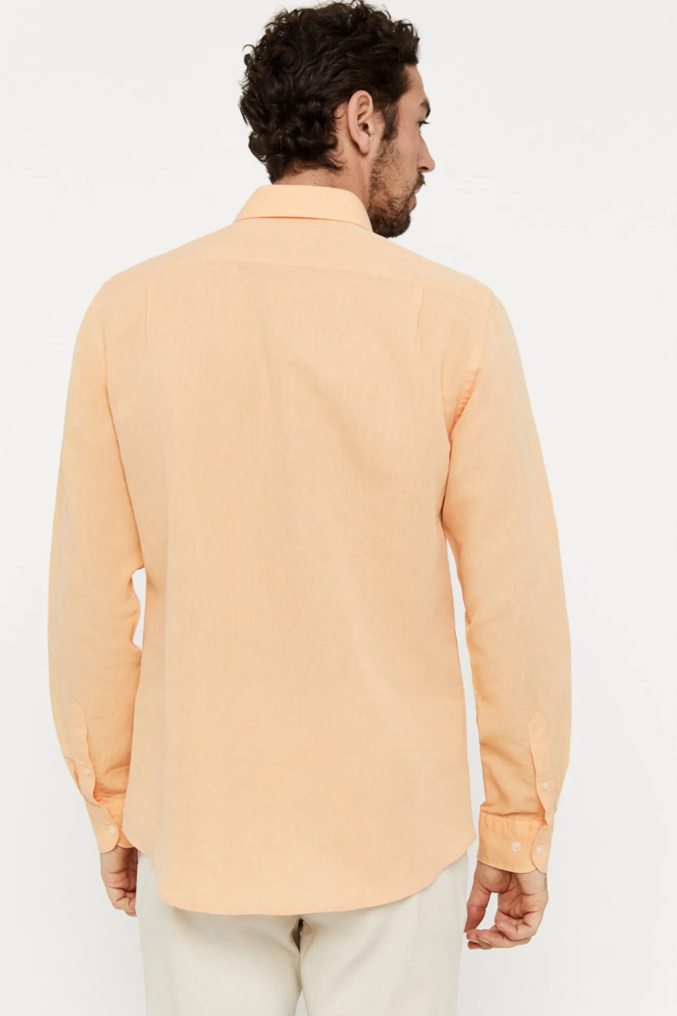 Camisa Lisa Lino Algodon^Cortefiel Cheap