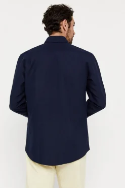 Camisa Lisa Lino Algodon^Cortefiel Fashion