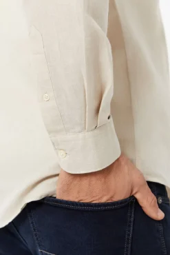 Camisa Lisa Lino Algodon^Cortefiel Shop