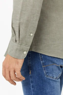 Camisa Lisa Lino Algodon^Cortefiel Cheap