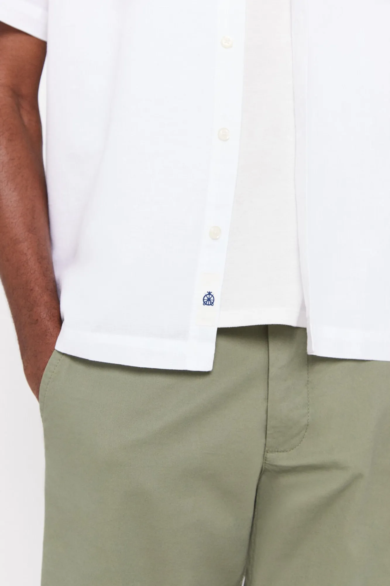 Camisa Lisa Lino Algodon Manga Corta^Cortefiel Outlet