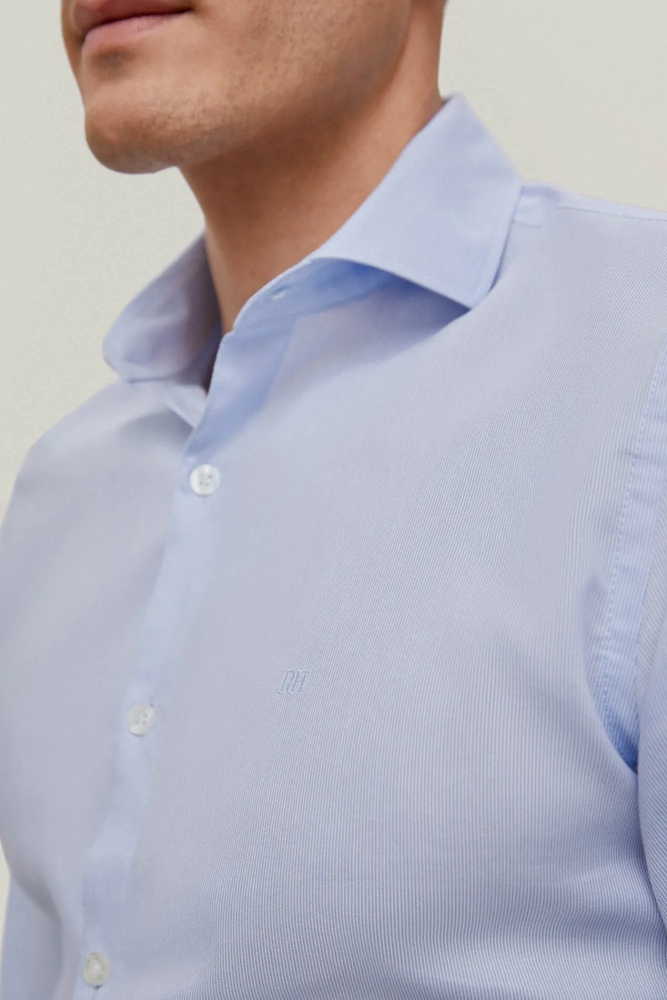 Camisa Lisa Slim Fit Facil Plancha + Antiolor^Pedro del Hierro New