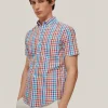 Camisa Non Iron Cuadros Manga Corta^Pedro del Hierro Store