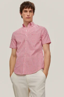 Camisa Non Iron Cuadros Manga Corta^Pedro del Hierro Online
