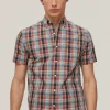 Camisa Non Iron Cuadros Manga Corta^Pedro del Hierro Clearance