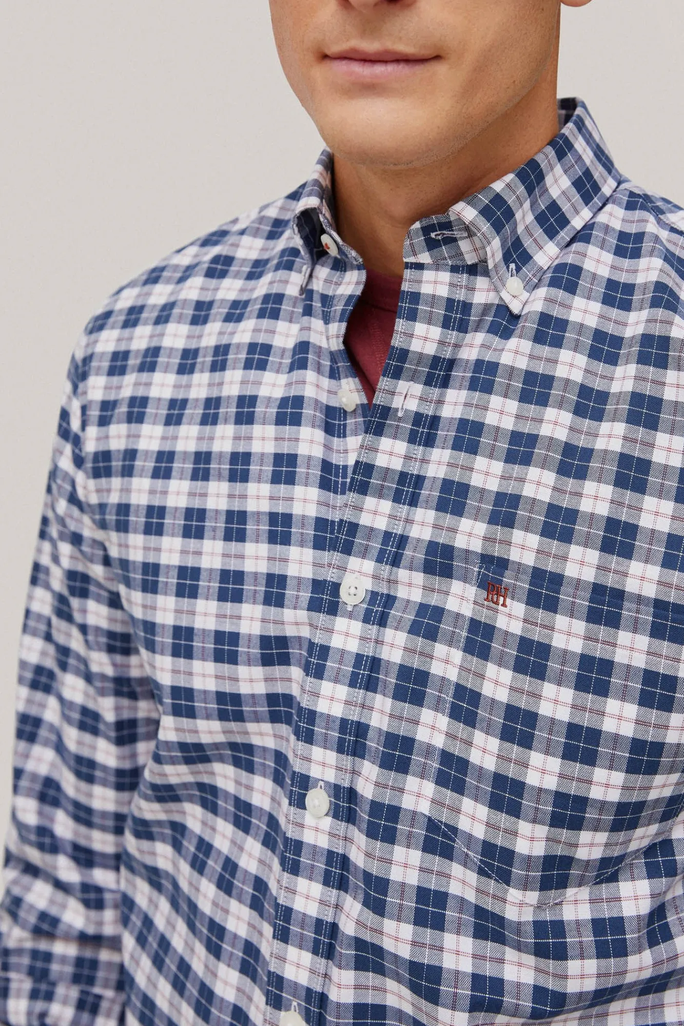 Camisa Non Iron Oxford Cuadros^Pedro del Hierro New