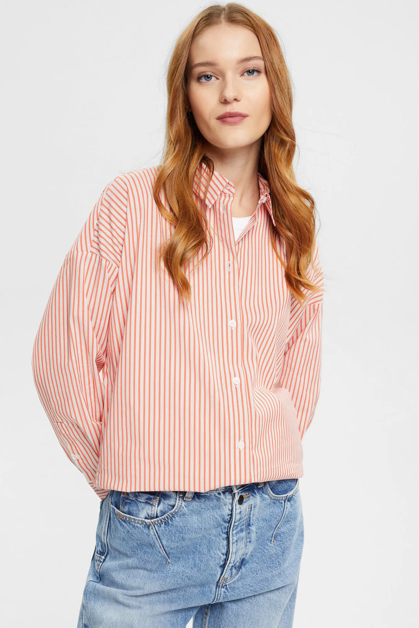Camisa Oversized Estampado Rayas^Esprit Best