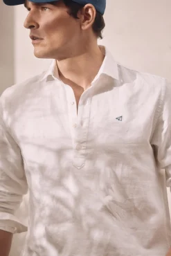 Camisa Polera Lino Manga Larga^Ooto Cheap