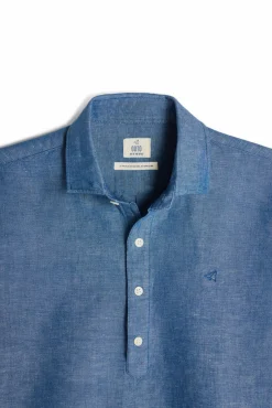 Camisa Polera Lino Manga Larga^Ooto Hot