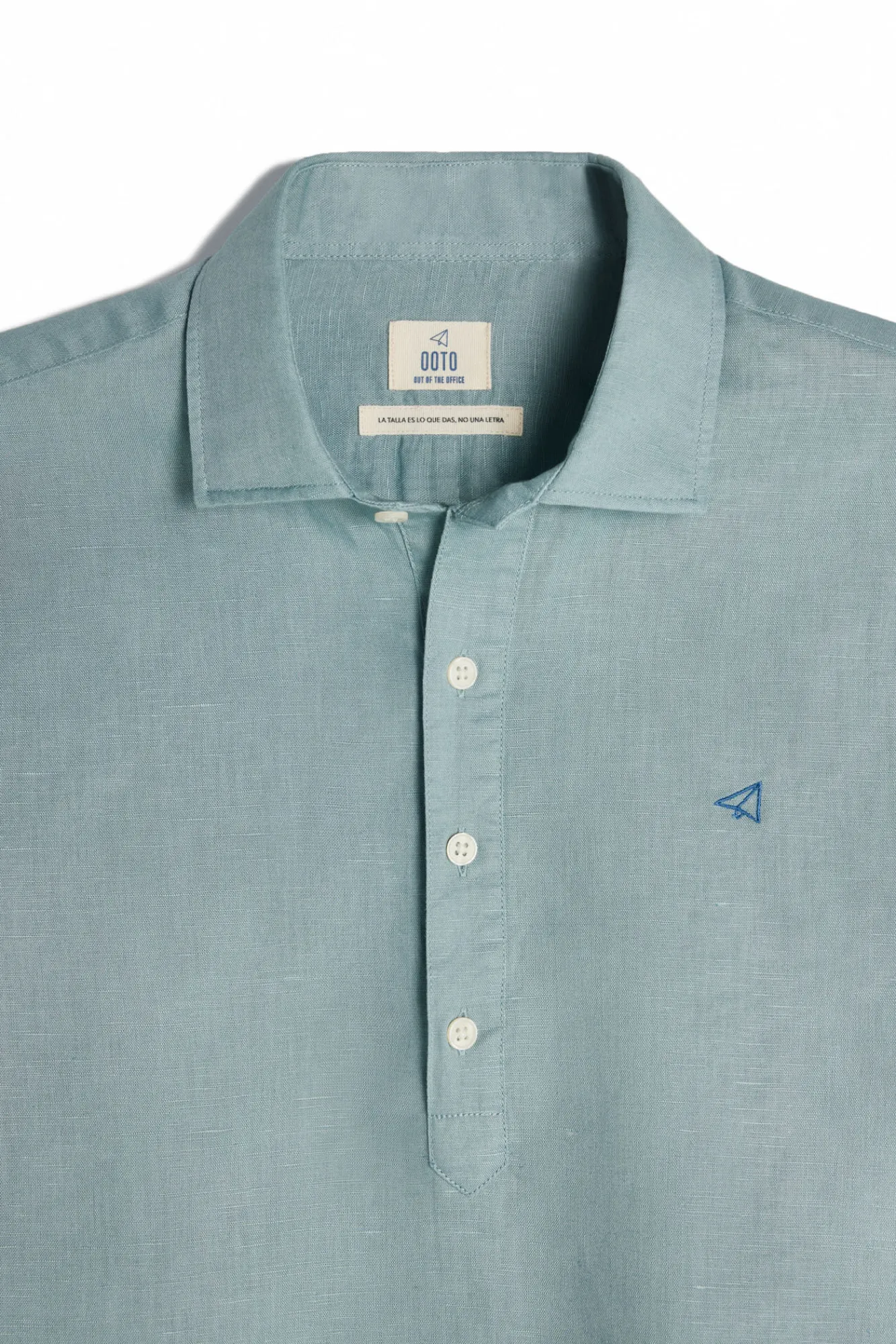 Camisa Polera Lino Manga Larga^Ooto Best