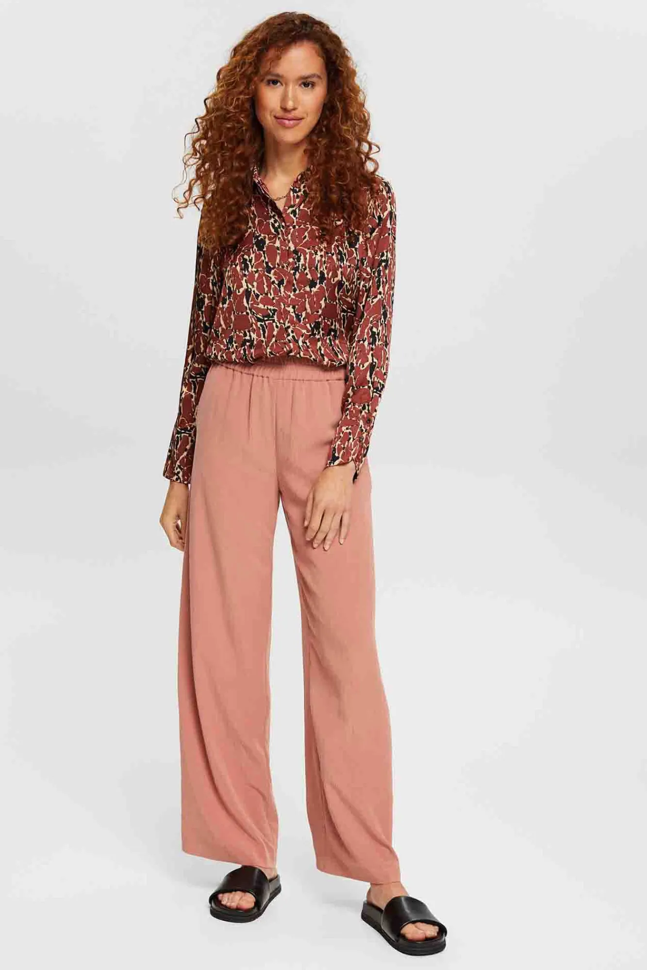 Camisa Satinada Estampada Viscosa^Esprit Online