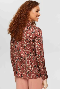 Camisa Satinada Estampada Viscosa^Esprit Online