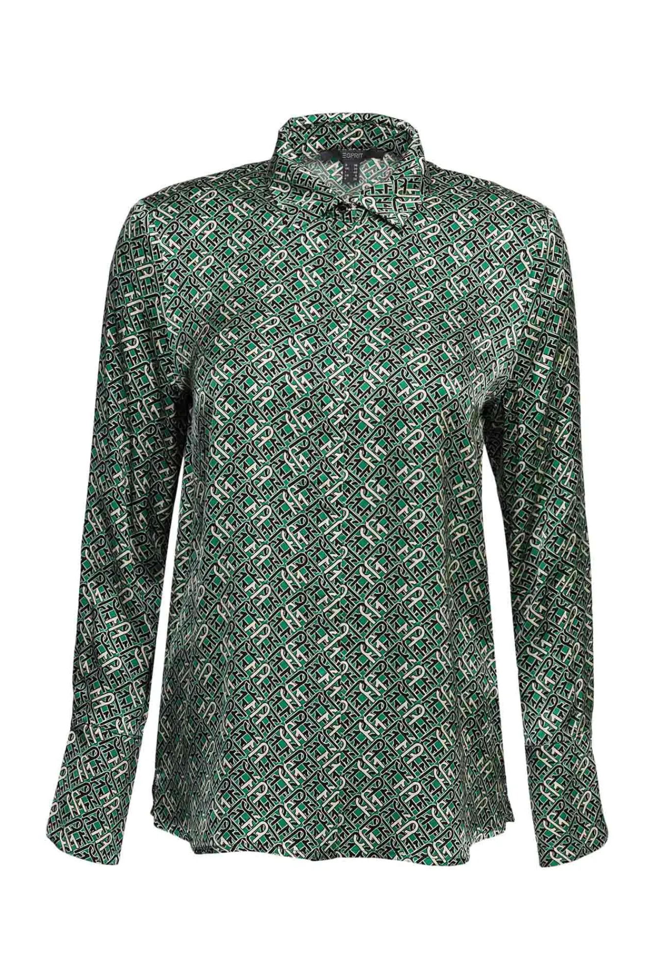 Camisa Satinada Estampada Viscosa^Esprit Store