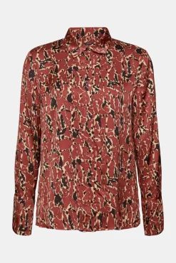 Camisa Satinada Estampada Viscosa^Esprit Online