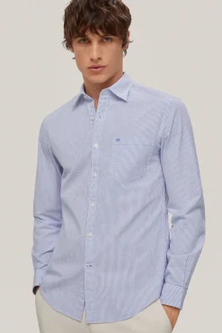 Camisa Seersucker Rayas Manga Larga^Pedro del Hierro Shop