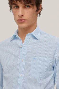 Camisa Seersucker Rayas Manga Larga^Pedro del Hierro Cheap