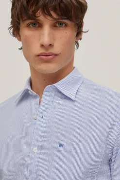 Camisa Seersucker Rayas Manga Larga^Pedro del Hierro Shop