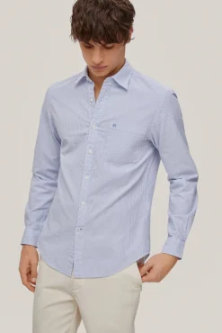 Camisa Seersucker Rayas Manga Larga^Pedro del Hierro Shop