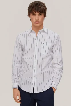 Camisa Seersucker Rayas Manga Larga^Pedro del Hierro Hot
