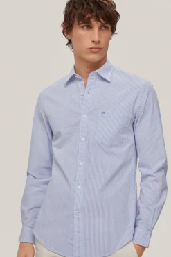 Camisa Seersucker Rayas Manga Larga^Pedro del Hierro Shop