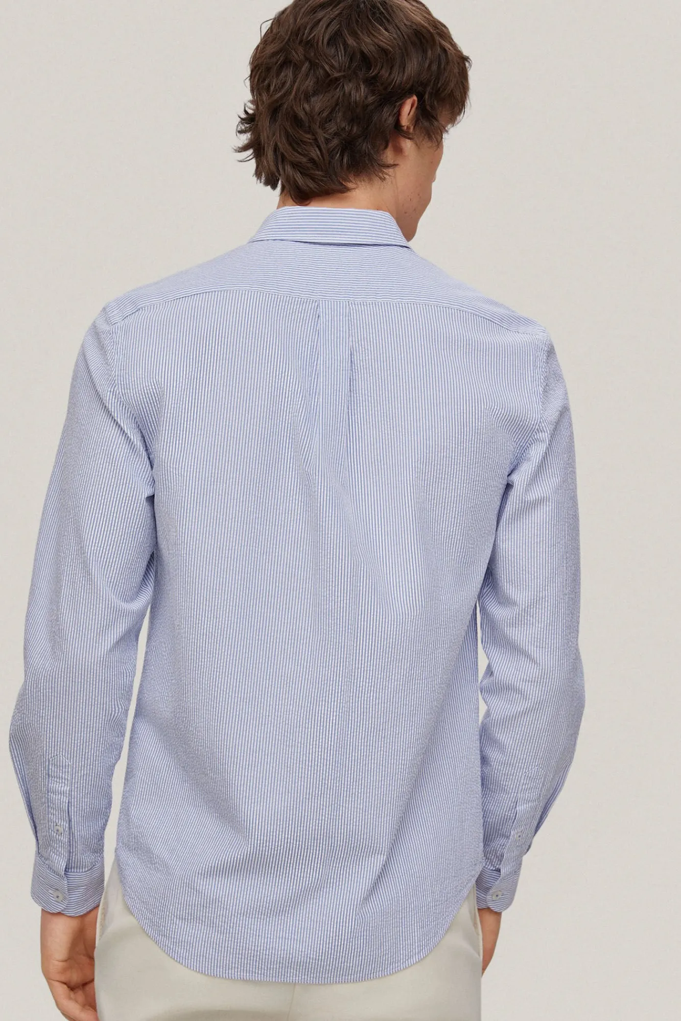 Camisa Seersucker Rayas Manga Larga^Pedro del Hierro Shop