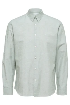 Camisa Slim Fit De Algodon Organico^Selected Best Sale