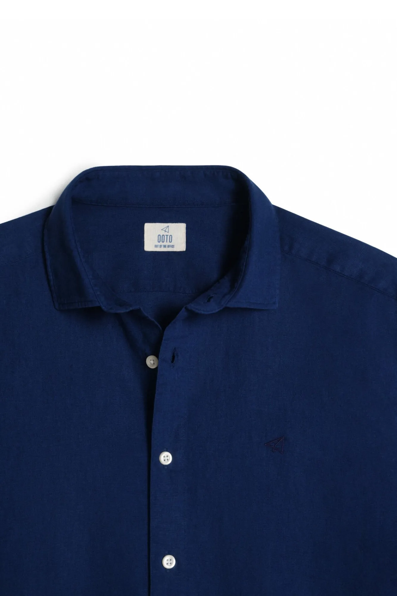 Camisa Slim Lino Manga Larga ^Ooto Shop