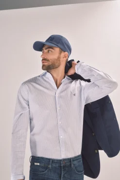 Camisa Slim Mil Rayas Manga Larga ^Ooto Hot