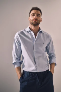 Camisa Slim Rayas Manga Larga ^Ooto Hot