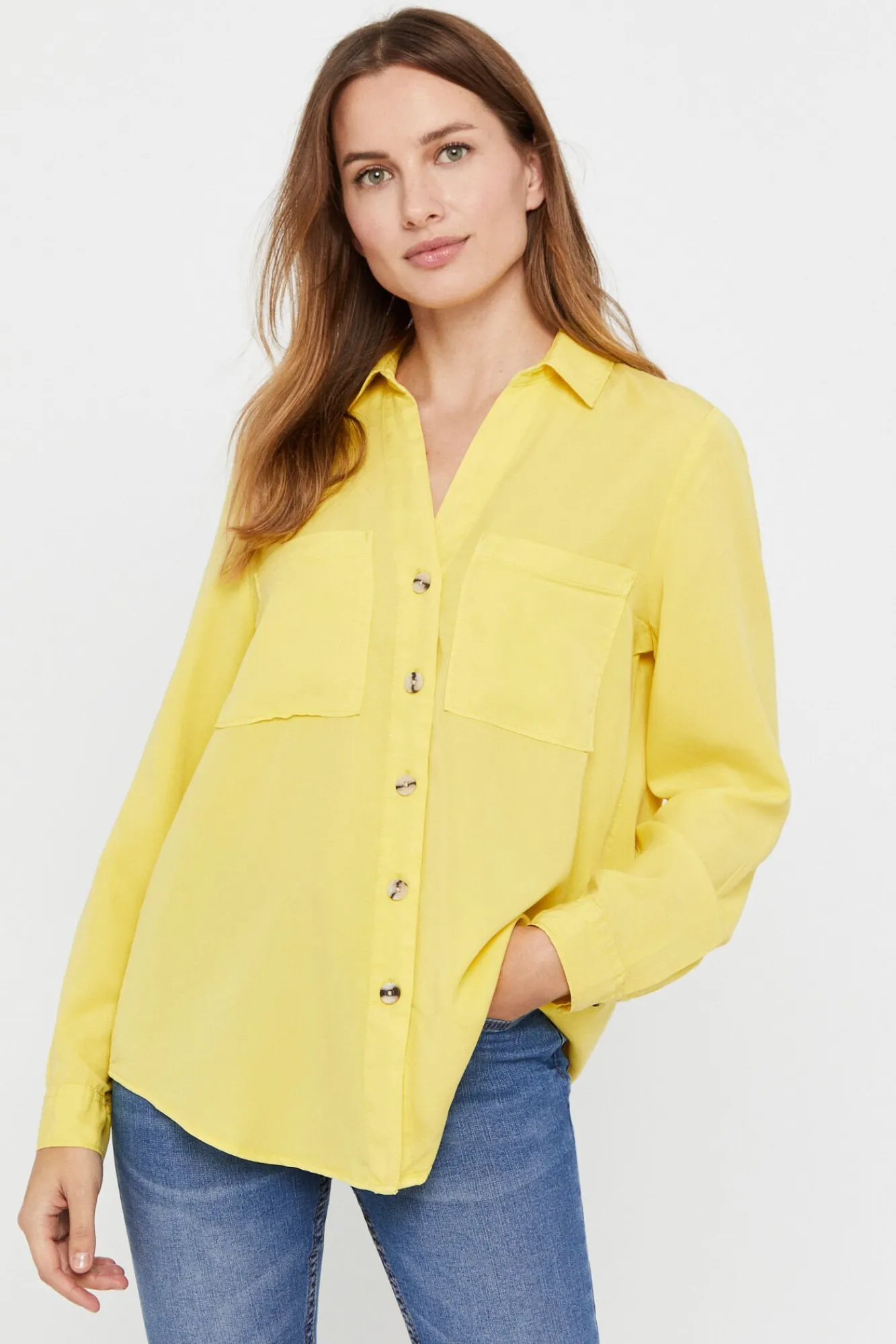 Camisa Vaquera Tencel^Cortefiel Hot