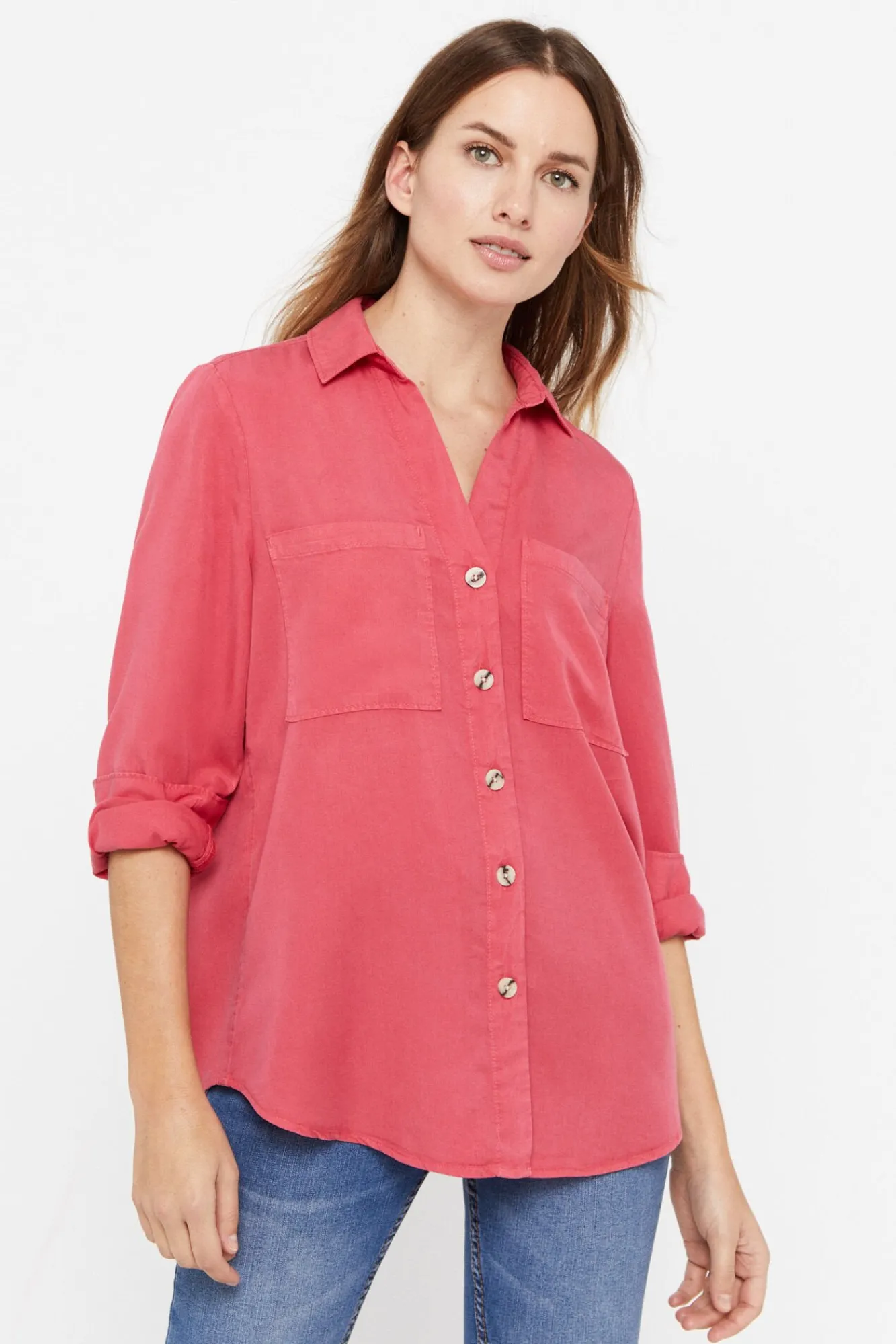 Camisa Vaquera Tencel^Cortefiel Clearance